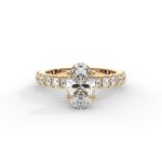 Elysium Oval Natural Diamond Engagement Ring