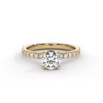 Aureole Brilliance Lab Grown Diamond Engagement Ring