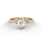 Lustrous Harmony Lab Grown Diamond Engagement Ring